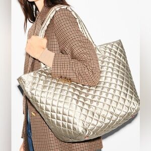 GORGEOUS MZ Wallace metro tote deluxe in Quartz Pearl like NEW